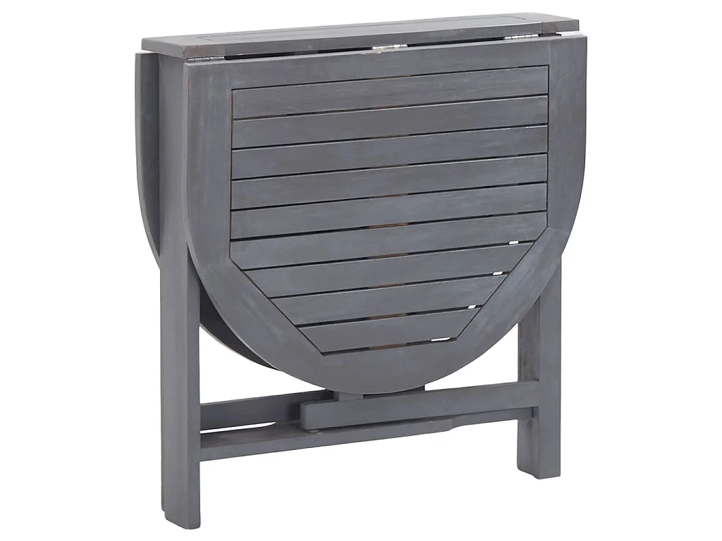 Tuintafel 120x70x74 cm massief acaciahout grijs