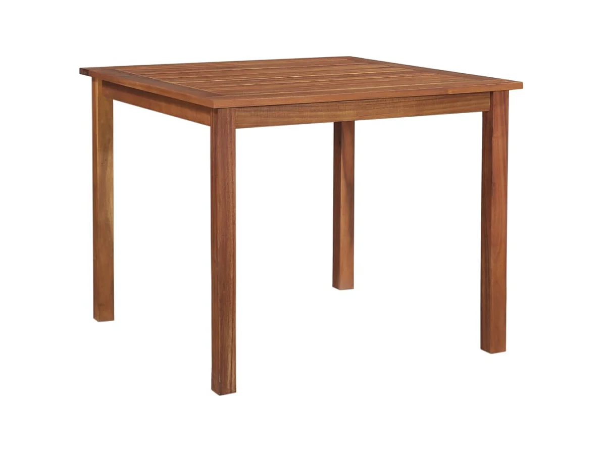 Gartentisch 85x85x74 cm Massivholz Akazie