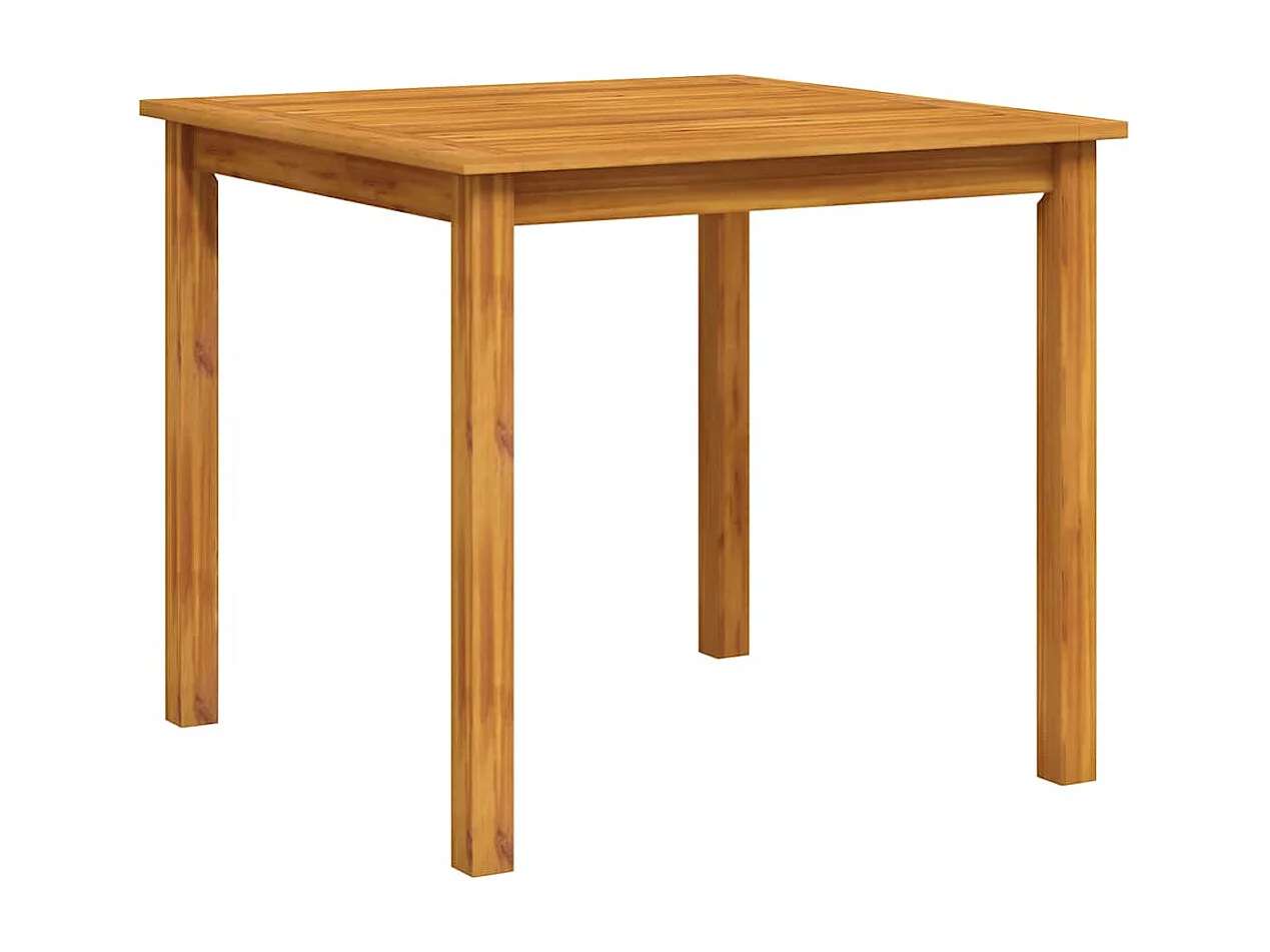 Tavolo da Giardino 85x85x74 cm in Legno Massello di Acacia