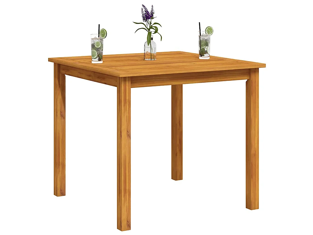 Table de jardin 85x85x74 cm Bois d'acacia massif
