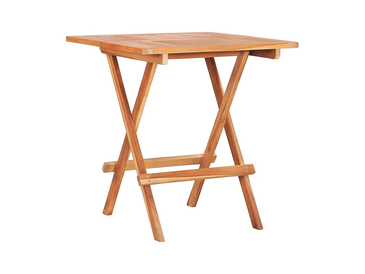 Table de bistro pliable 60x60x65 cm Bois de teck solide