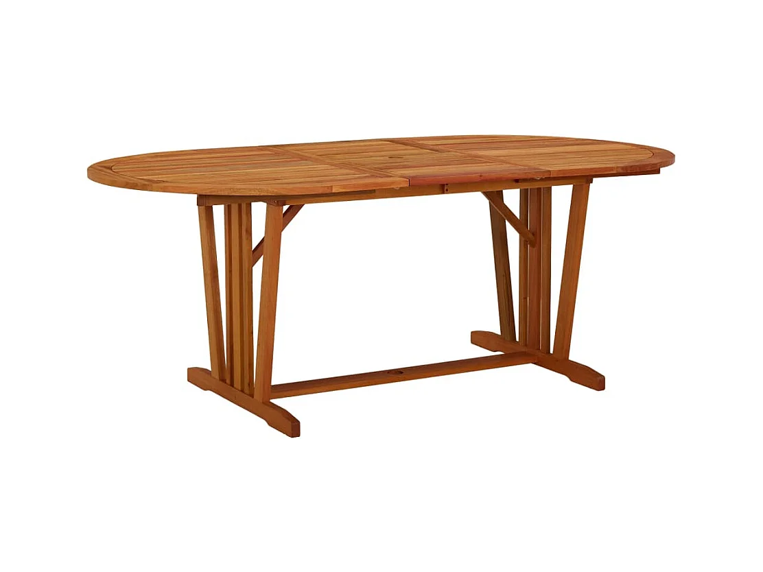 Table de jardin 200x100x75 cm Bois d'eucalyptus solide