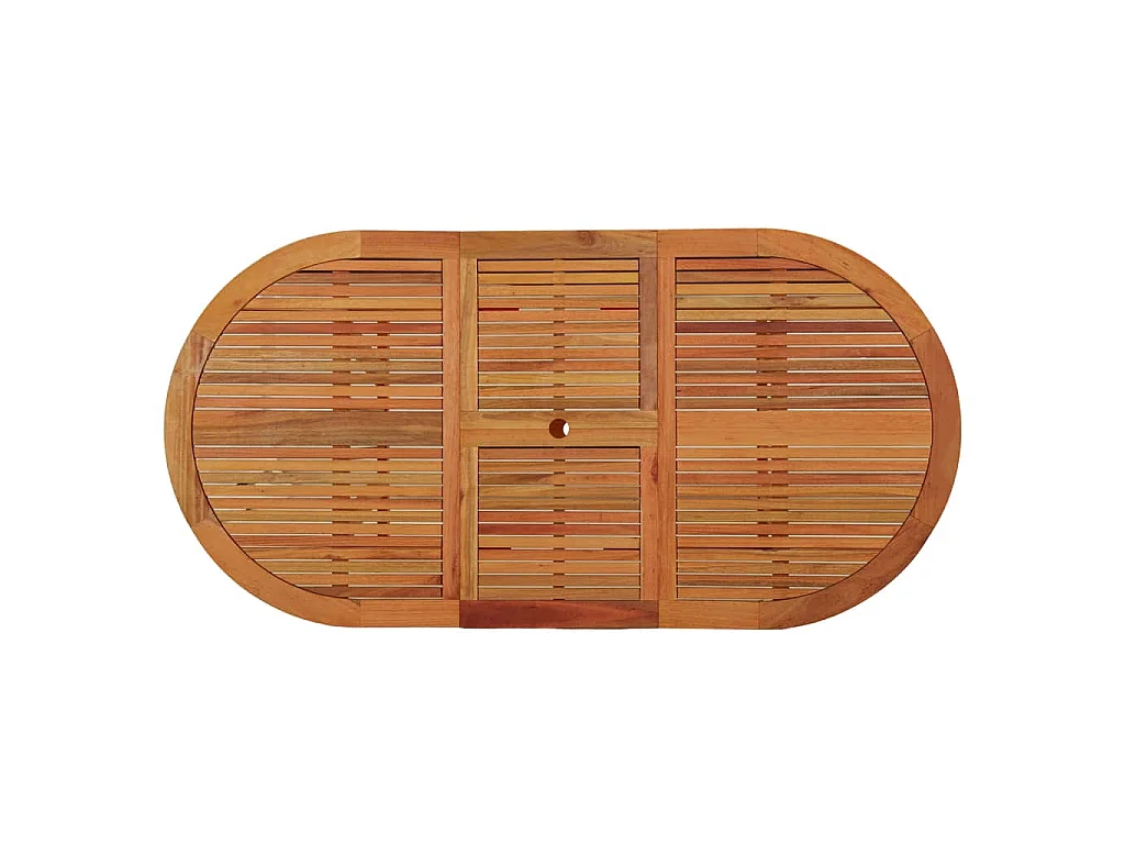 Mesa de jardim 200x100x75 cm madeira de eucalipto maciça