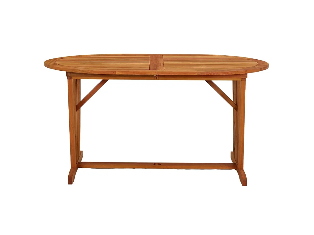 Mesa de jardim 200x100x75 cm madeira de eucalipto maciça