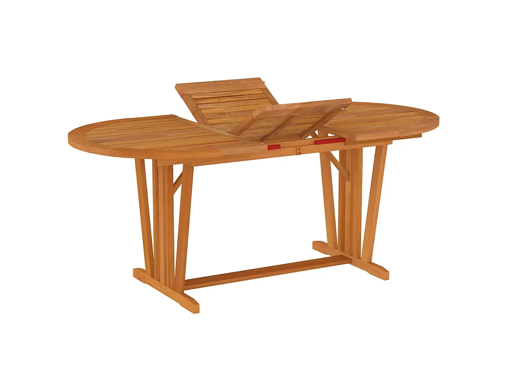 Mesa de jardim 200x100x75 cm madeira de eucalipto maciça