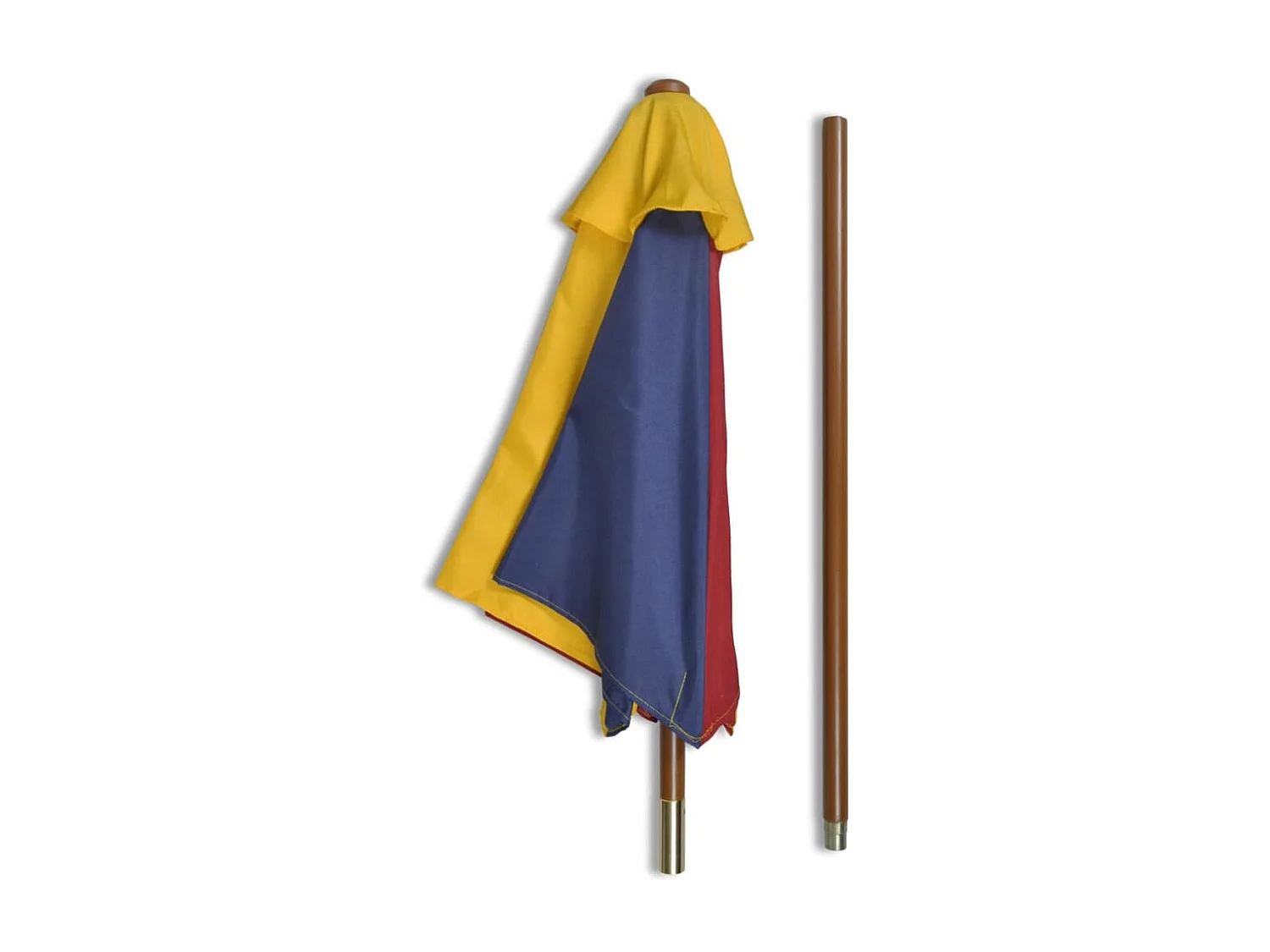 Mesa piquenique infantil + bancos/guarda-sol madeira multicor