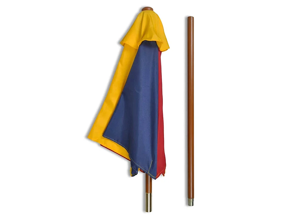 Table et bancs de pique-nique avec parasol pour enfants Bois