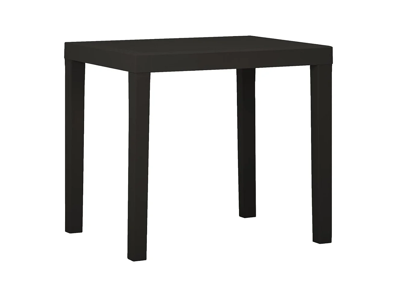 Table de jardin Anthracite 79x65x72 cm Plastique