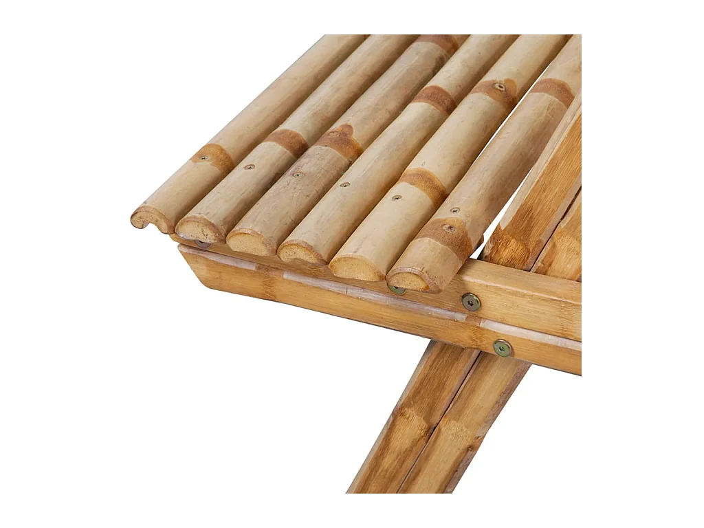 Picknicktafel 115x115x81 cm bamboe