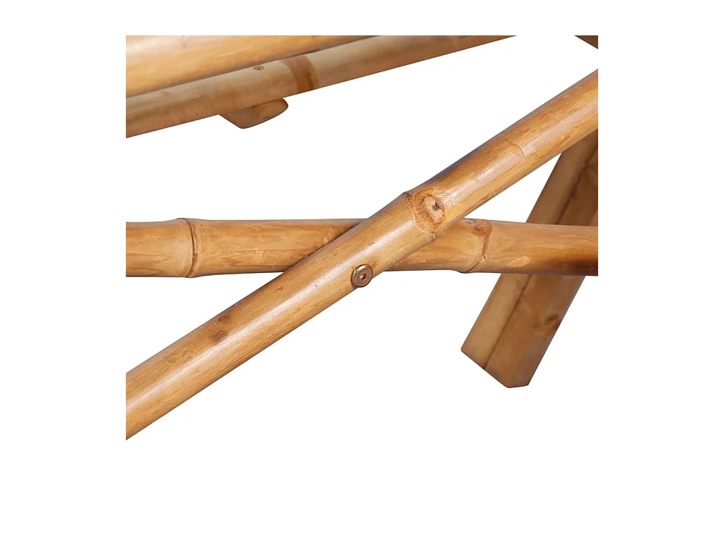 Picknicktafel 115x115x81 cm bamboe