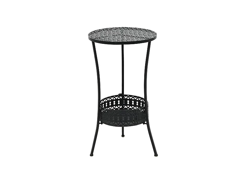 Bistrotisch Schwarz 40x70cm Metall