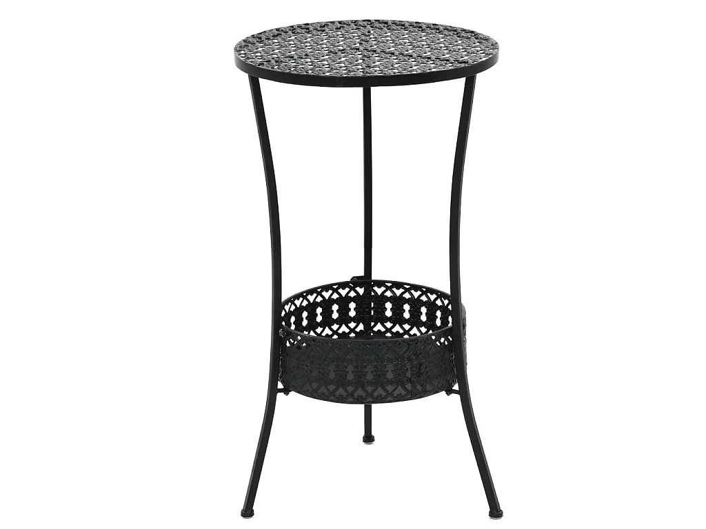 Table de bistro Noir 40x70 cm Métal