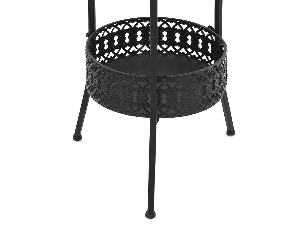Table de bistro Noir 40x70 cm Métal