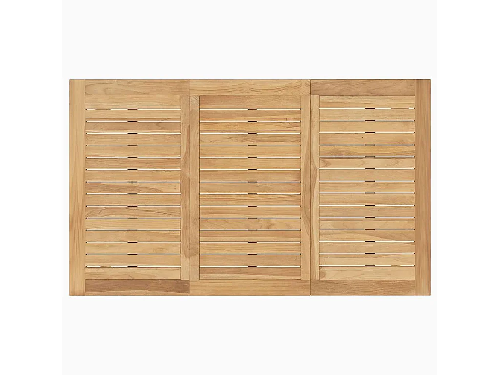 Tavolo da Bar Pieghevole 90x65x105 cm in Legno Massello di Teak