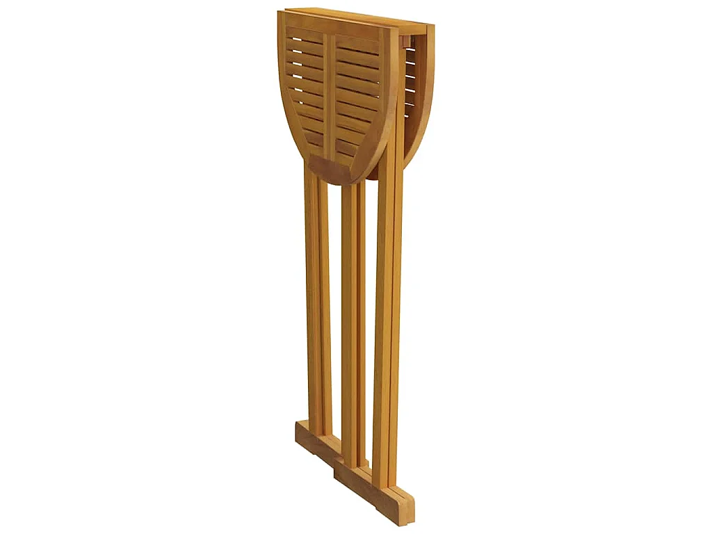Tavolo da Bar Pieghevole 90x65x105 cm in Legno Massello di Teak