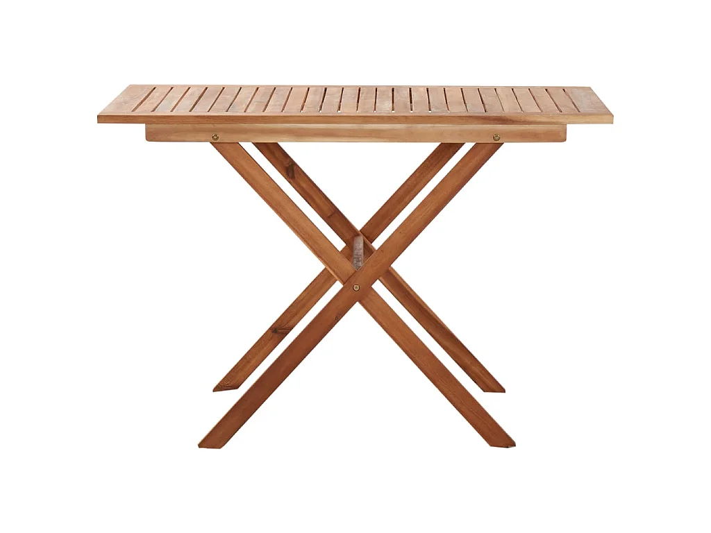 Tavolo da Giardino 110x67x74 cm in Legno Massello di Acacia
