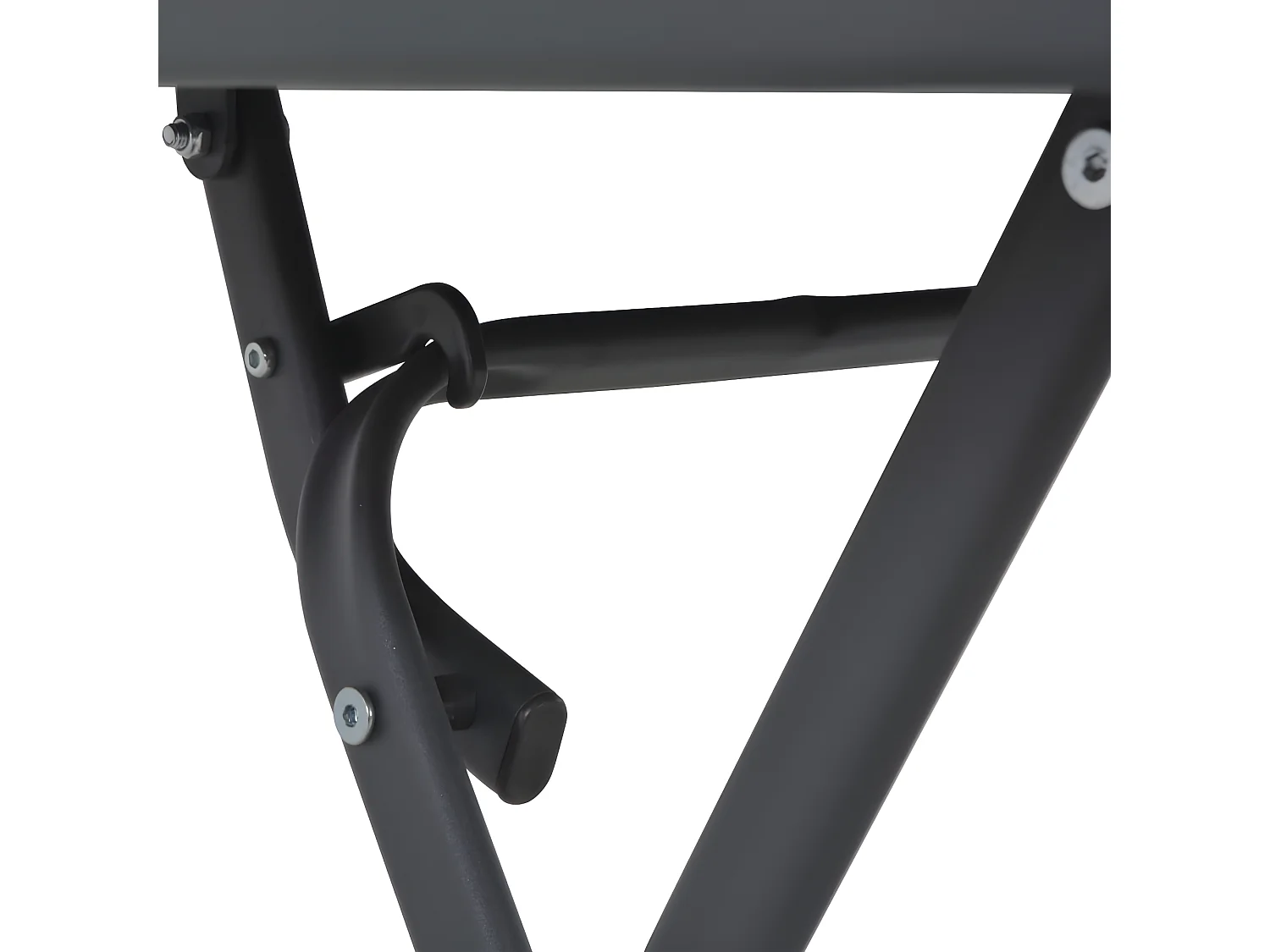 Table pliable de jardin Gris 100x75x72 cm Verre et acier