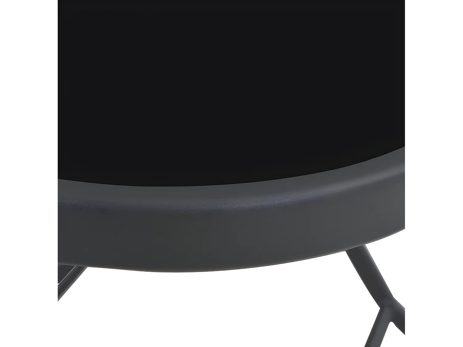 Table pliable de jardin Gris 100x75x72 cm Verre et acier