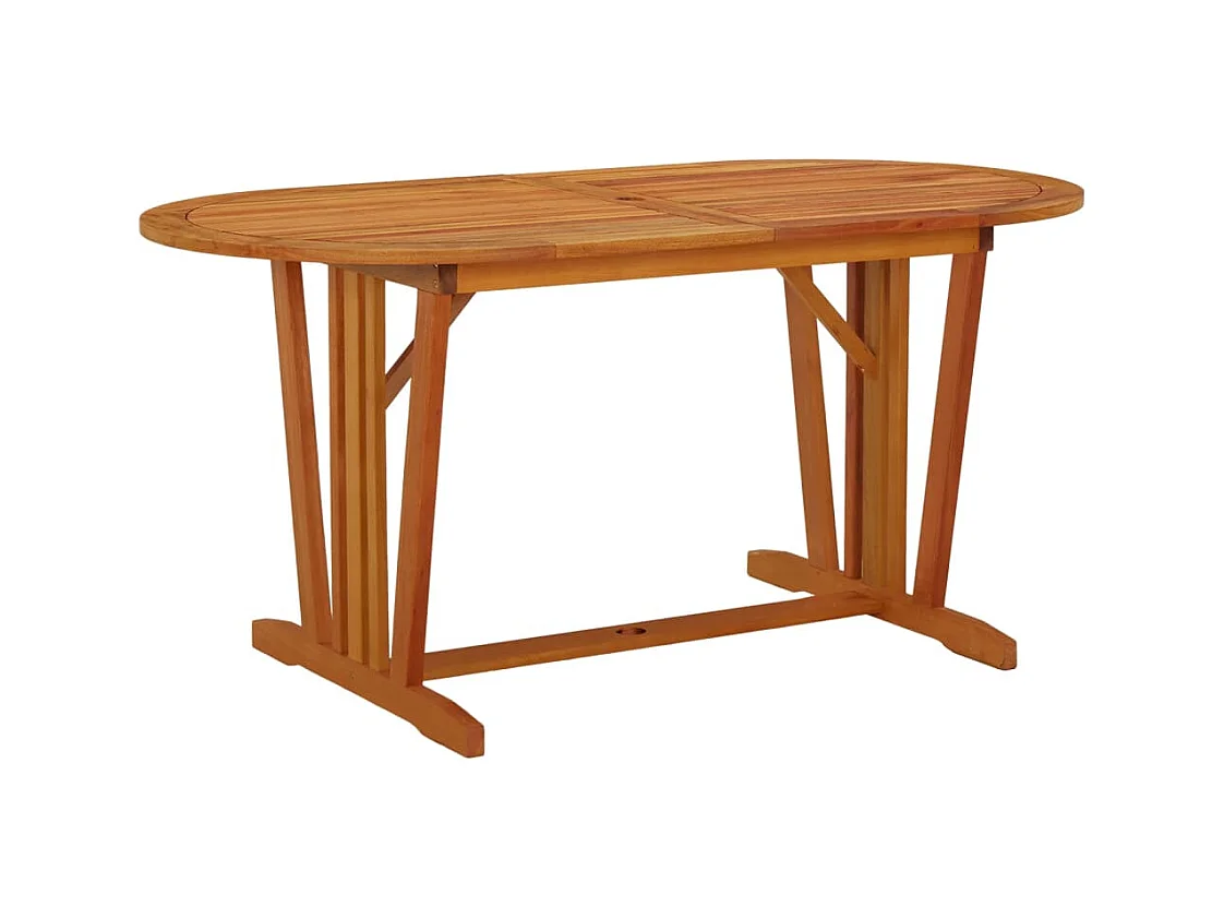 Table de jardin 160x85x75 cm Bois d'eucalyptus solide