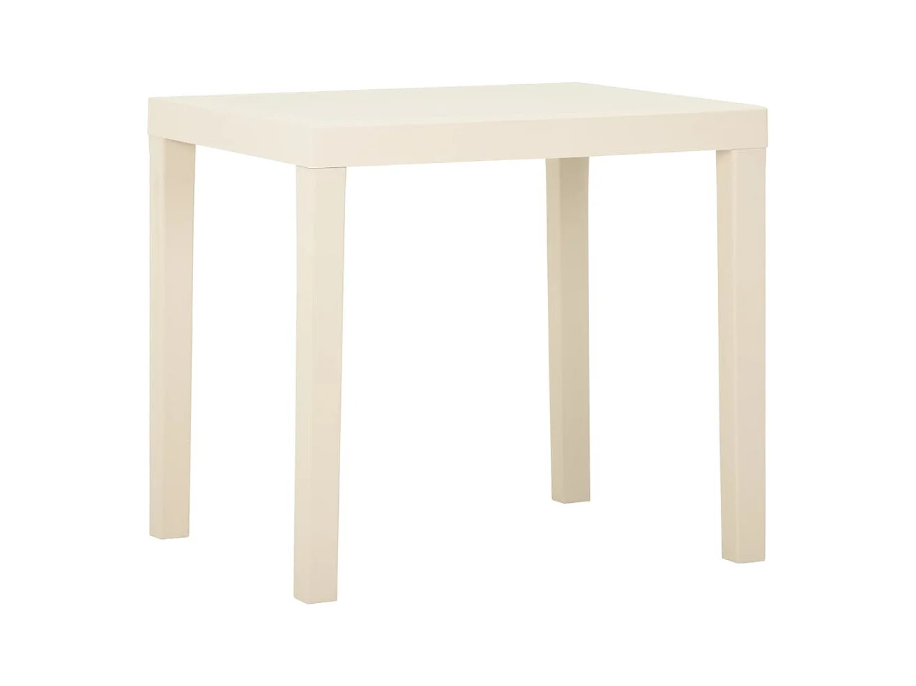 Table de jardin Blanc 79x65x72 cm Plastique
