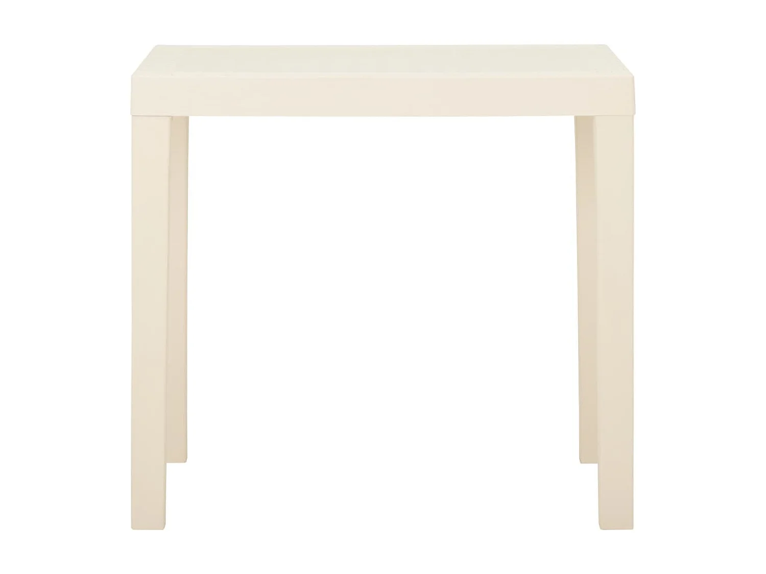 Tuintafel 79x65x72 cm kunststof wit