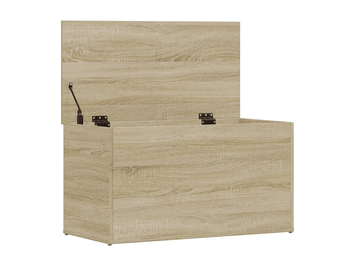 Opbergkist 84x42x46 cm bewerkt hout sonoma eikenkleurig