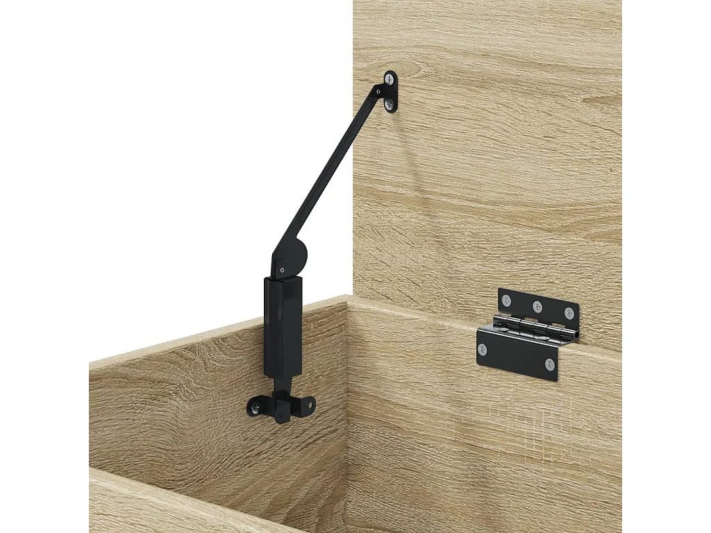 Opbergkist 84x42x46 cm bewerkt hout sonoma eikenkleurig