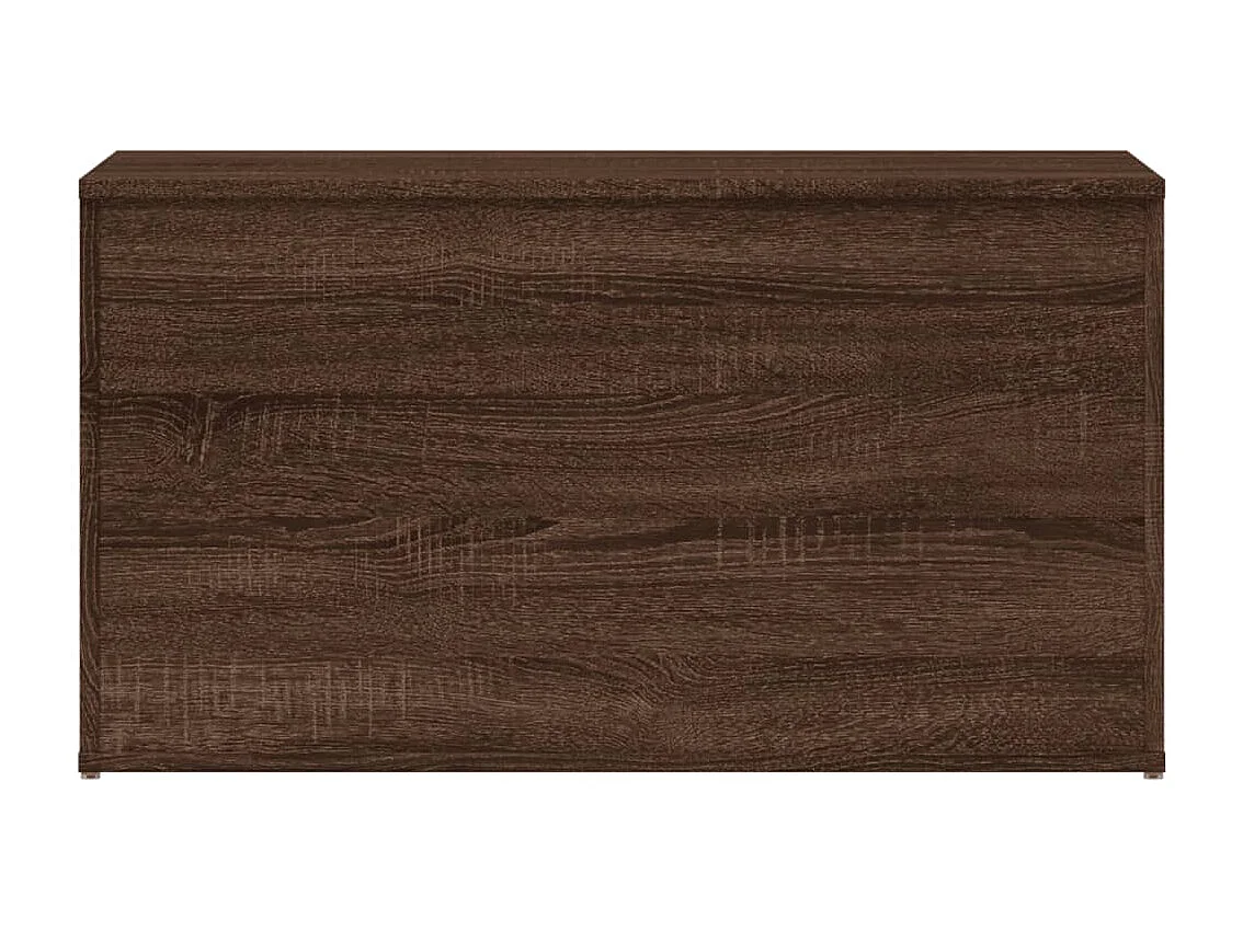 Opbergkist 84x42x46 cm bewerkt hout bruin eikenkleur