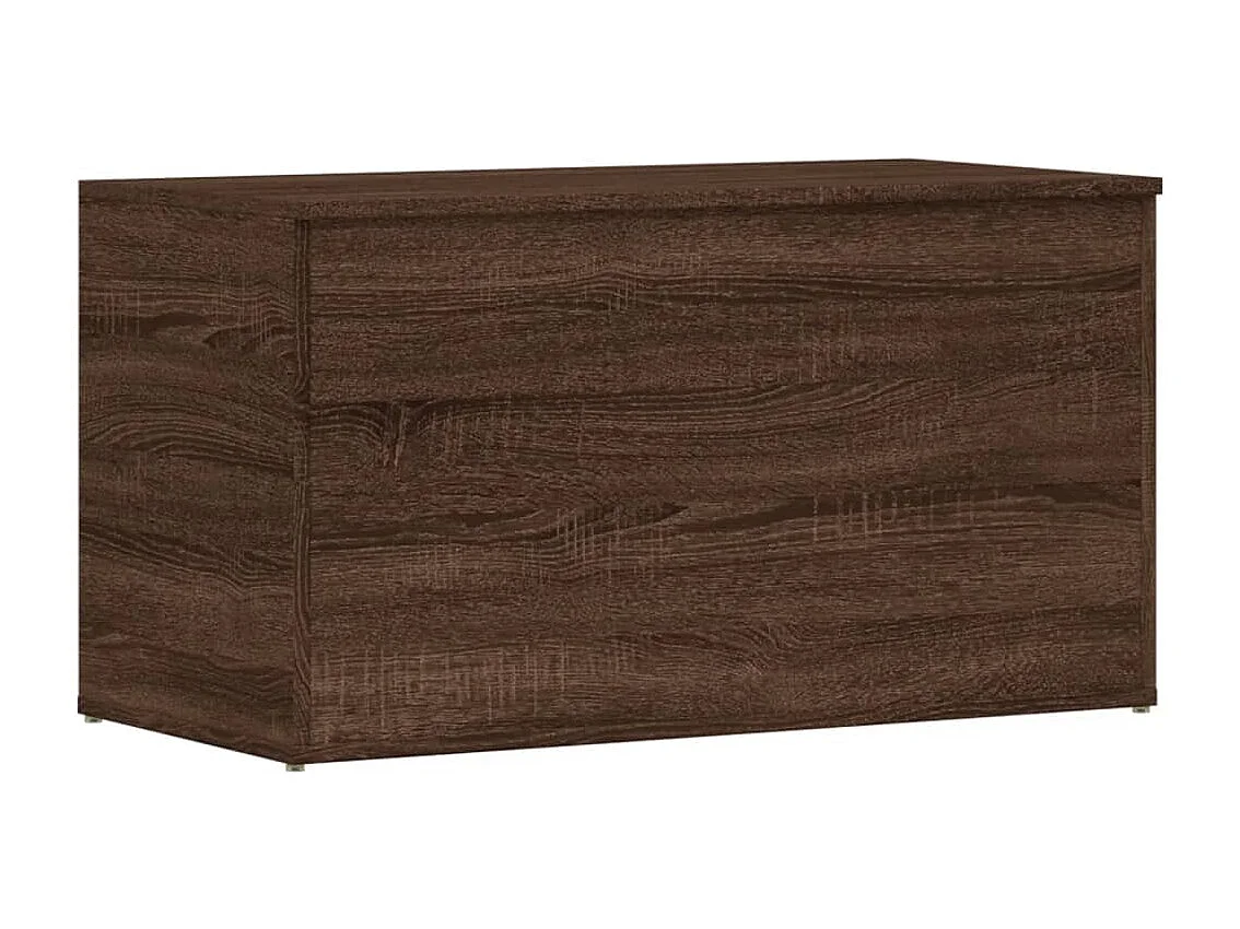 Coffre de rangement Chêne marron 84x42x46 cm Bois d'ingénierie