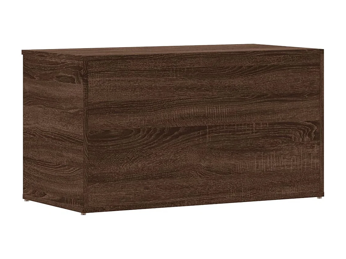 Coffre de rangement Chêne marron 84x42x46 cm Bois d'ingénierie