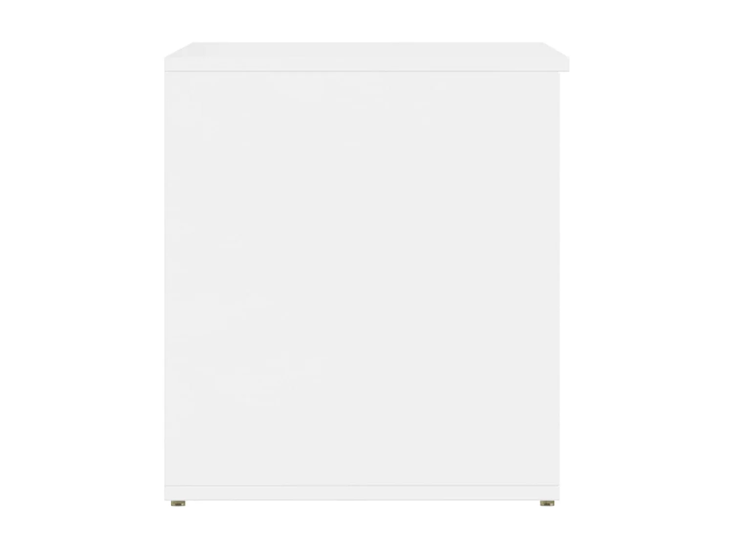 Coffre de rangement Blanc brillant 84x42x46cm Bois d'ingénierie