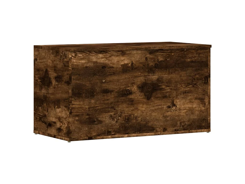 Coffre de rangement Chêne fumé 84x42x46 cm Bois d'ingénierie
