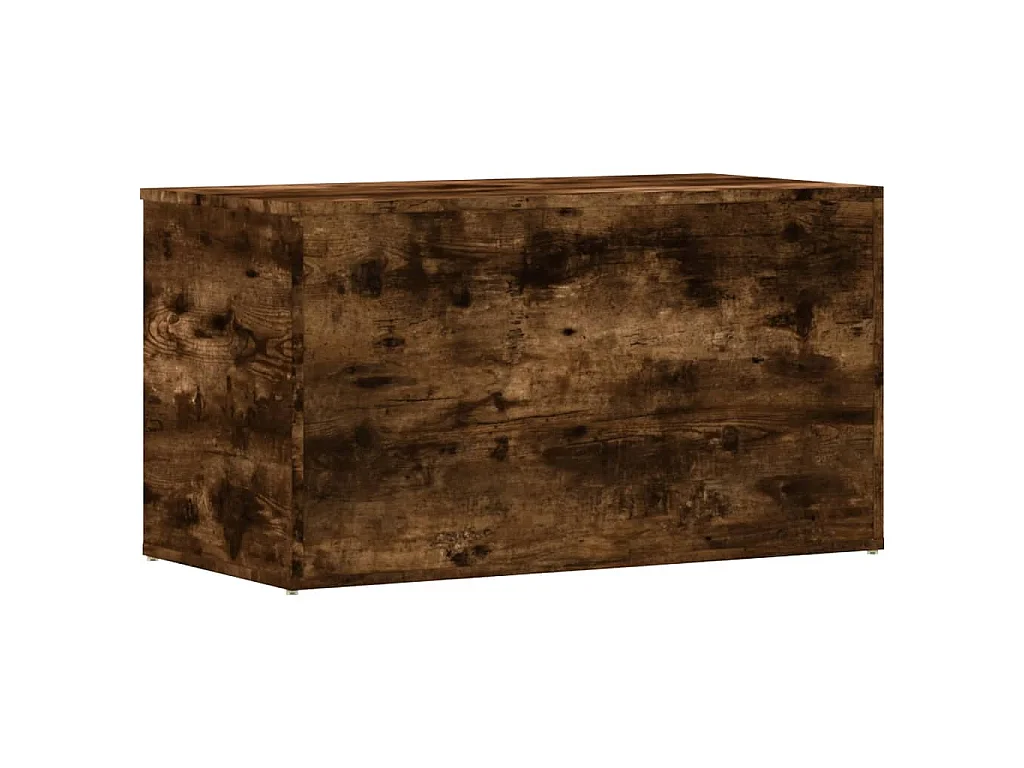 Coffre de rangement Chêne fumé 84x42x46 cm Bois d'ingénierie