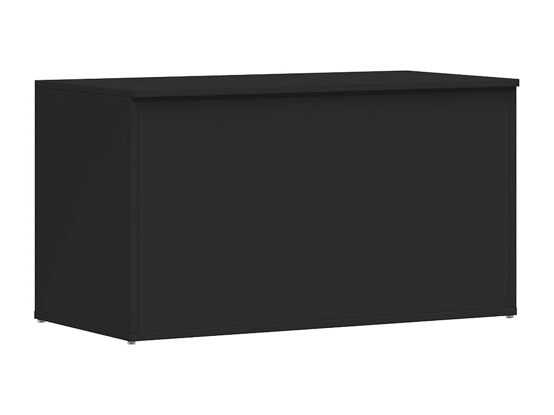 Arca de arrumação 84x42x46 cm madeira processada preto