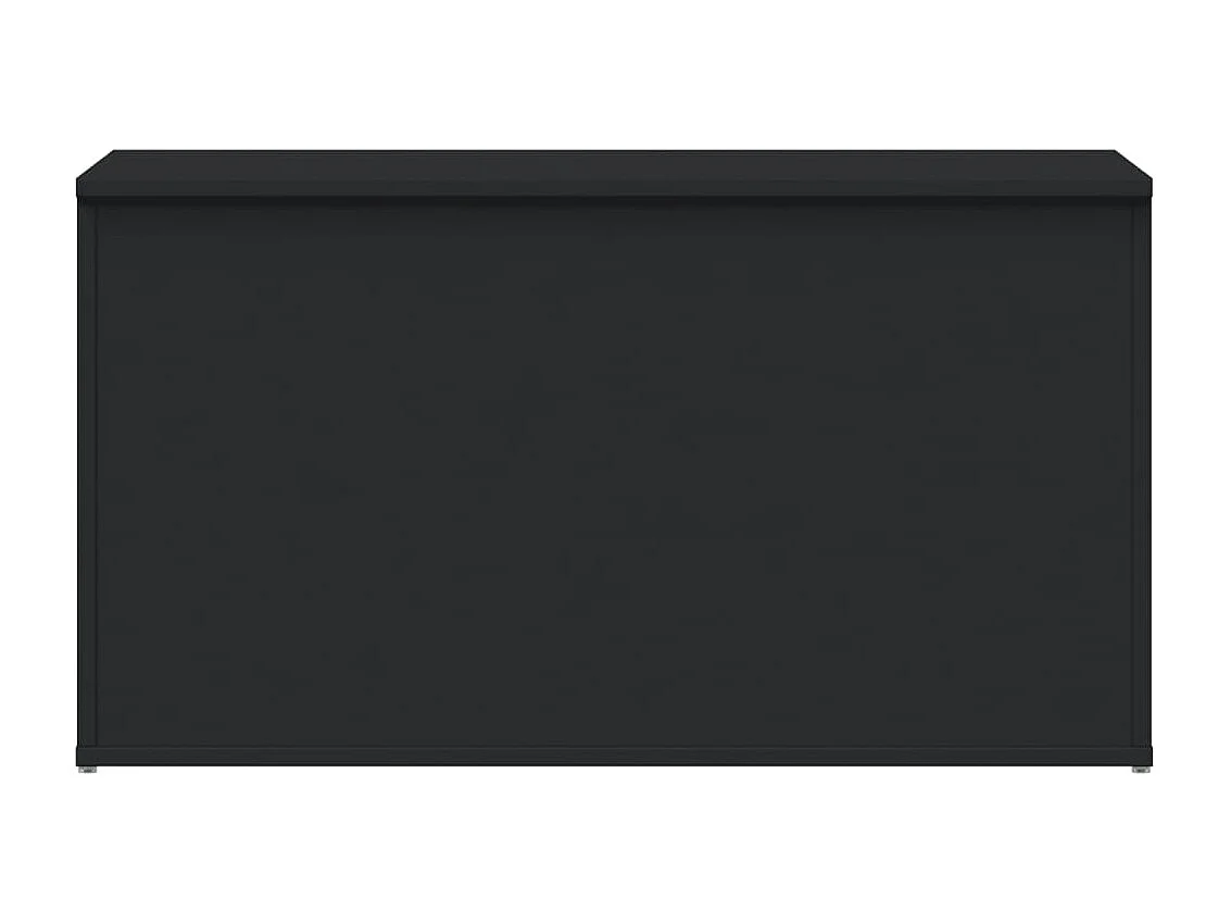 Arca de arrumação 84x42x46 cm madeira processada preto