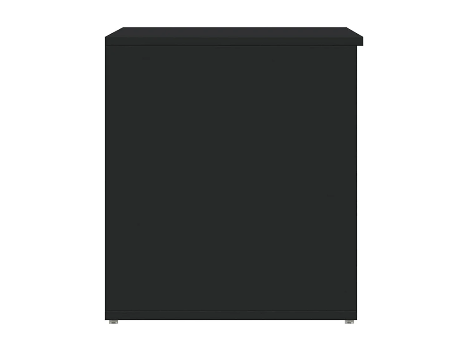 Arca de arrumação 84x42x46 cm madeira processada preto