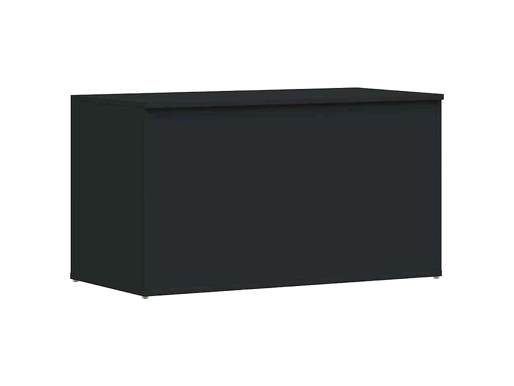 Coffre de rangement Noir 84x42x46 cm Bois d'ingénierie