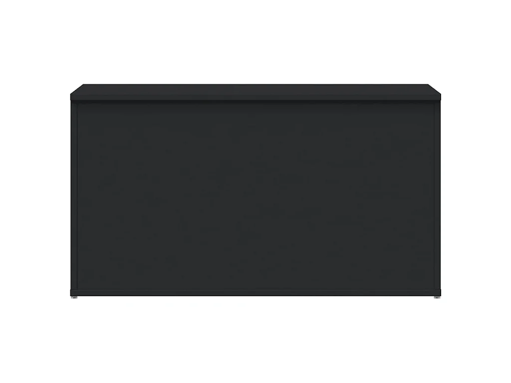 Coffre de rangement Noir 84x42x46 cm Bois d'ingénierie