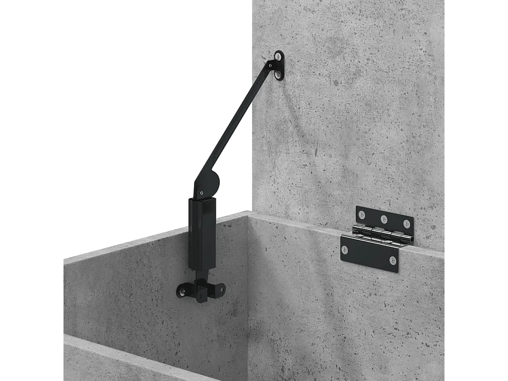 Opbergkist 84x42x46 cm bewerkt hout betongrijs