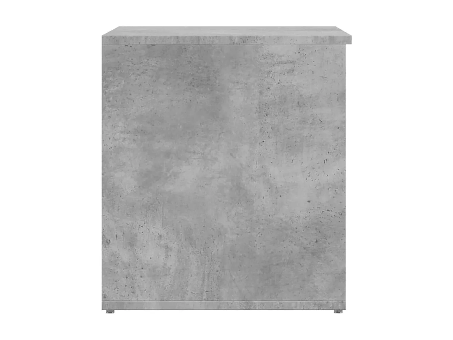 Coffre de rangement Gris béton 84x42x46 cm Bois d'ingénierie