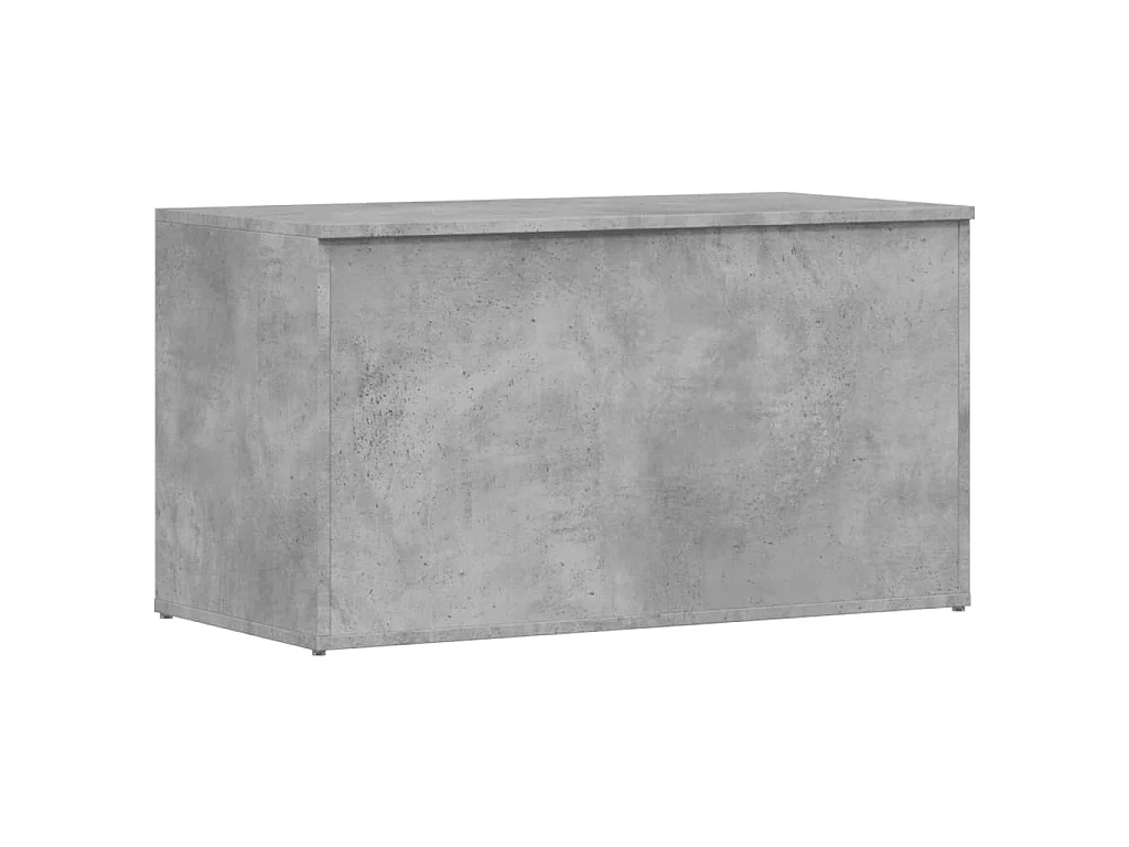 Coffre de rangement Gris béton 84x42x46 cm Bois d'ingénierie