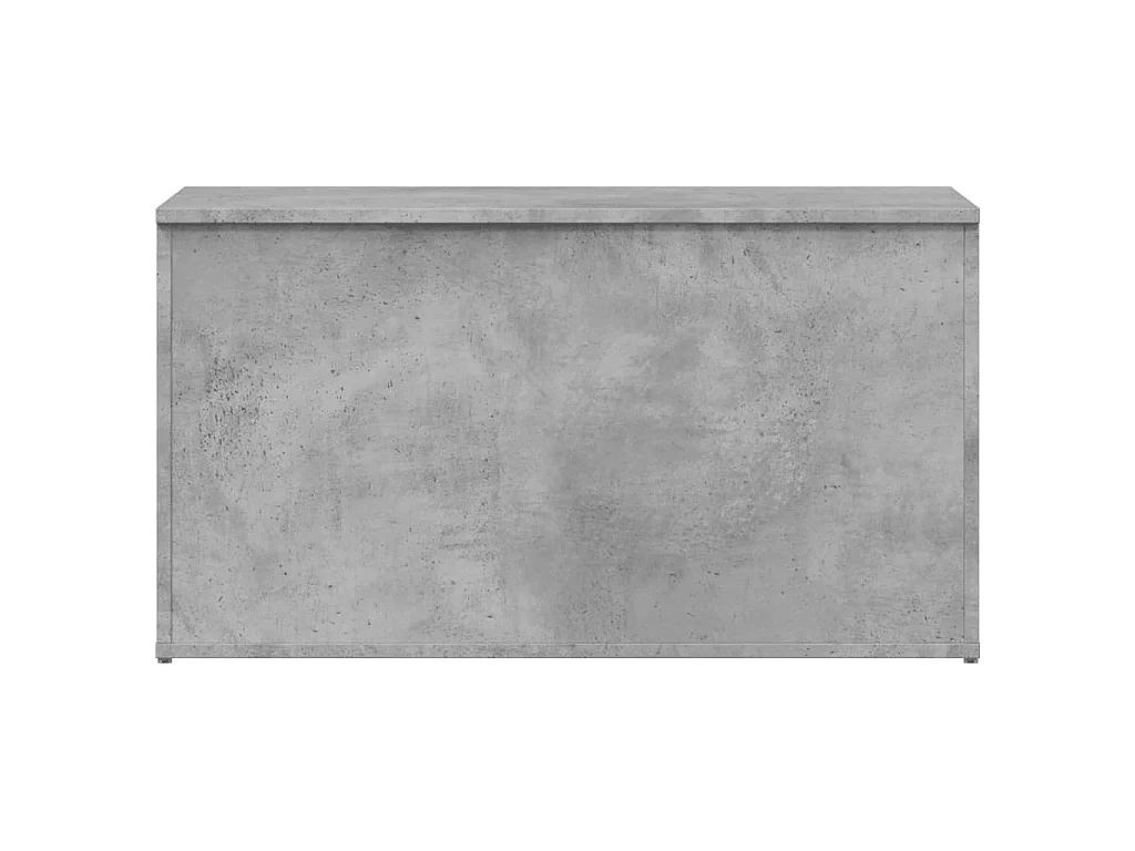 Coffre de rangement Gris béton 84x42x46 cm Bois d'ingénierie