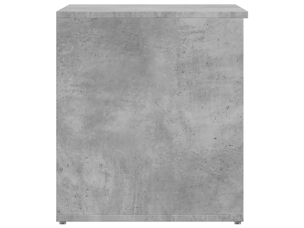 Coffre de rangement Gris béton 84x42x46 cm Bois d'ingénierie