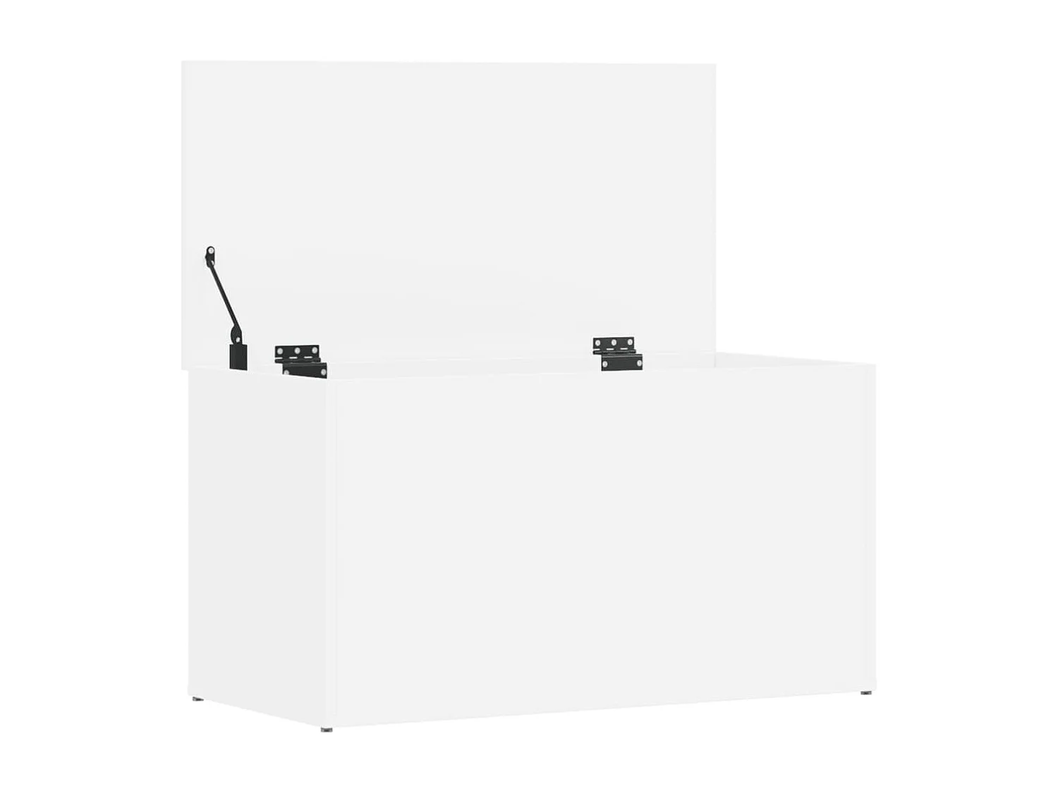 Aufbewahrungstruhe Weiß 84x42x46 cm Holzwerkstoff