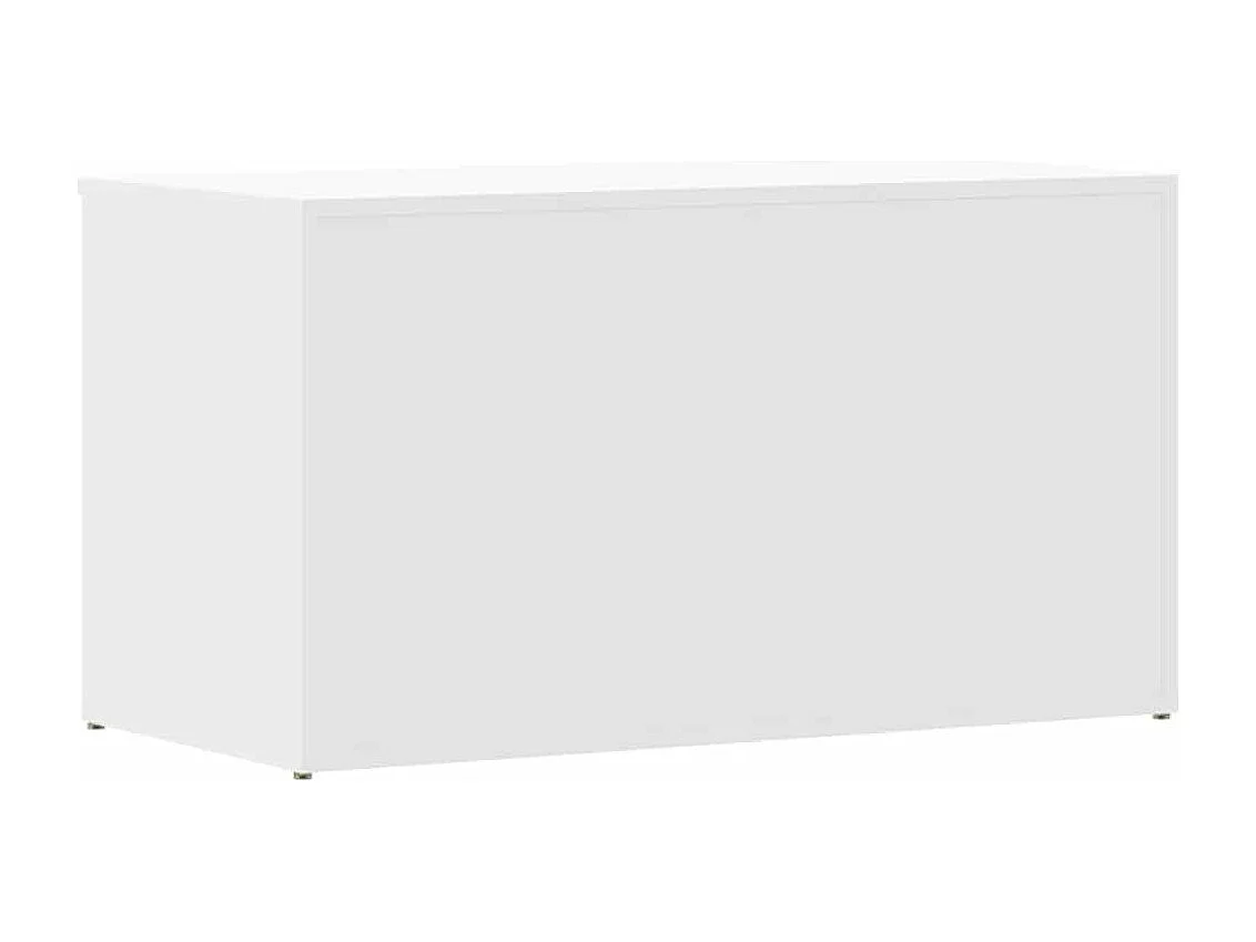 Opbergkist 84x42x46 cm bewerkt hout wit