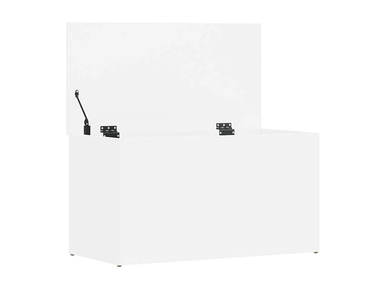 Opbergkist 84x42x46 cm bewerkt hout wit