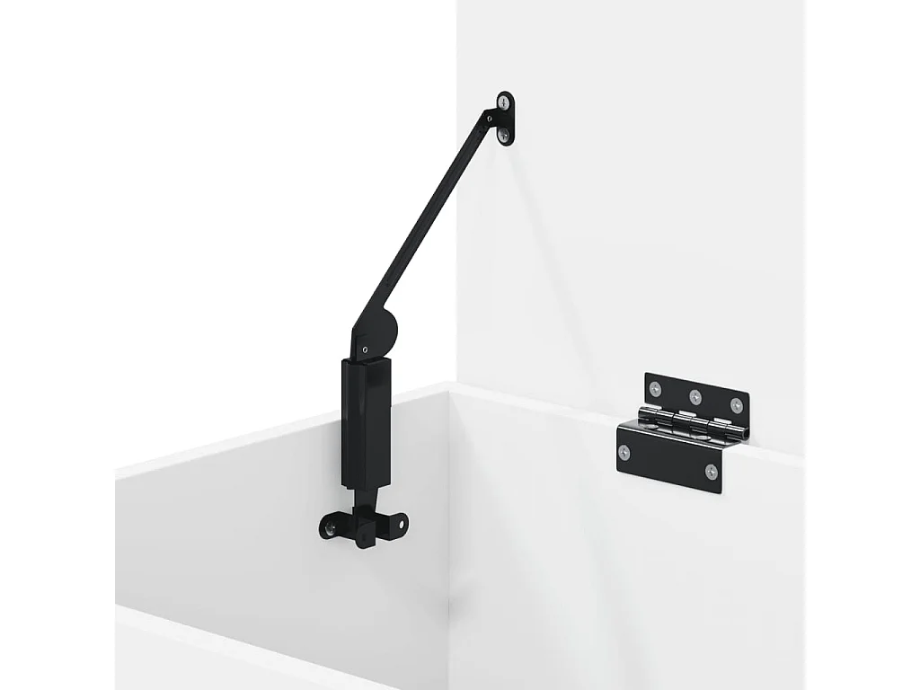 Opbergkist 84x42x46 cm bewerkt hout wit