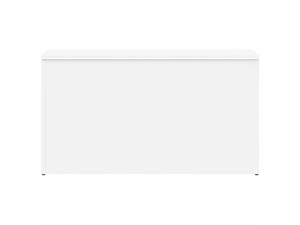 Coffre de rangement Blanc 84x42x46 cm Bois d'ingénierie