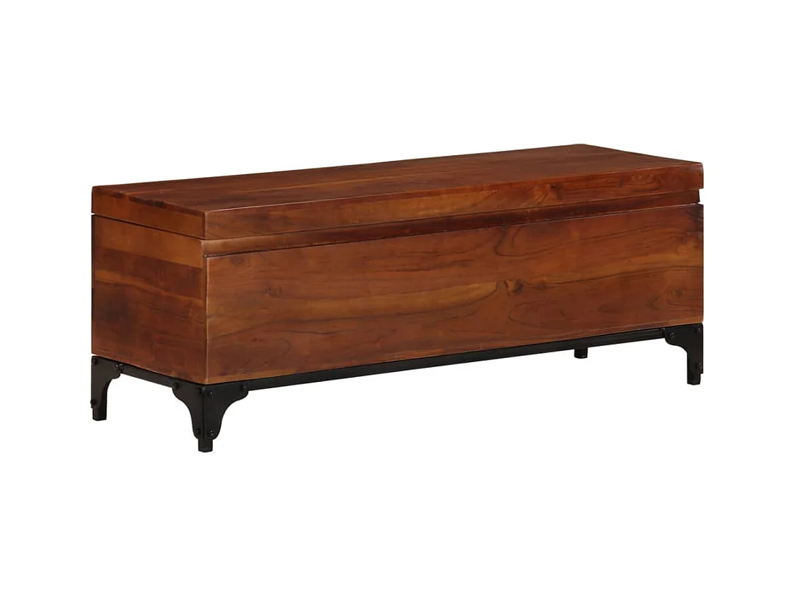 Coffre de rangement 110x35x41 cm Bois d'acacia solide