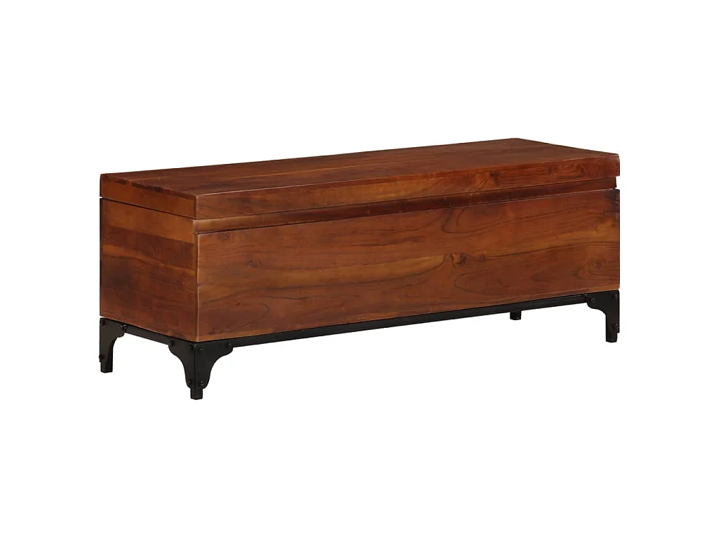 Coffre de rangement 110x35x41 cm Bois d'acacia solide